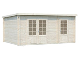 Ella 13.1m2 (4.5x3m | 28mm) Kahe ruumiga klaasustega aiakuur
