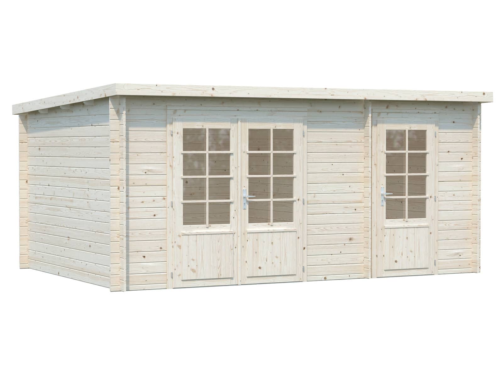 Ella 13.1m2 (4.5x3m | 28mm) Kahe ruumiga klaasustega aiakuur