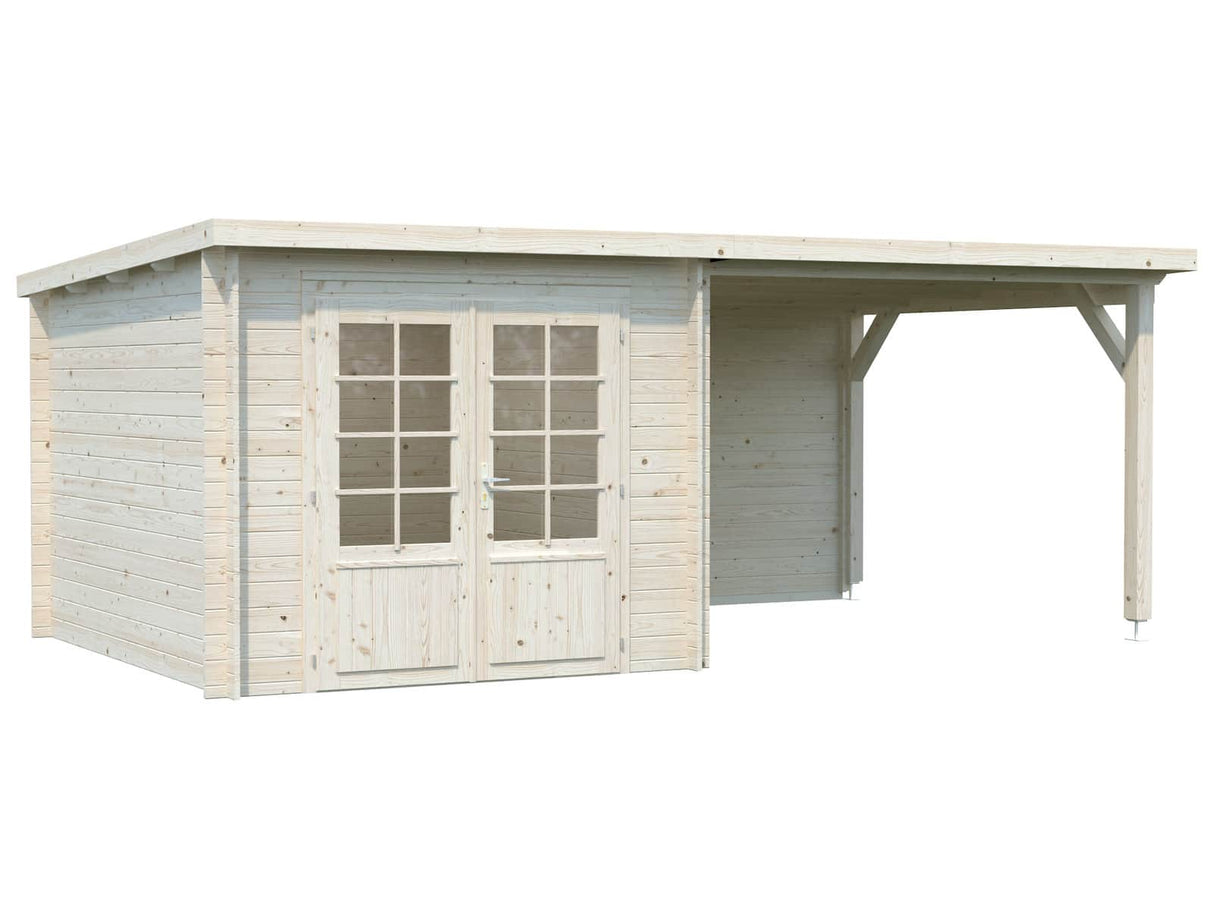 Ella 6.9+8.2m2 (5.3x3m | 28mm) Varikatusega aiakuur