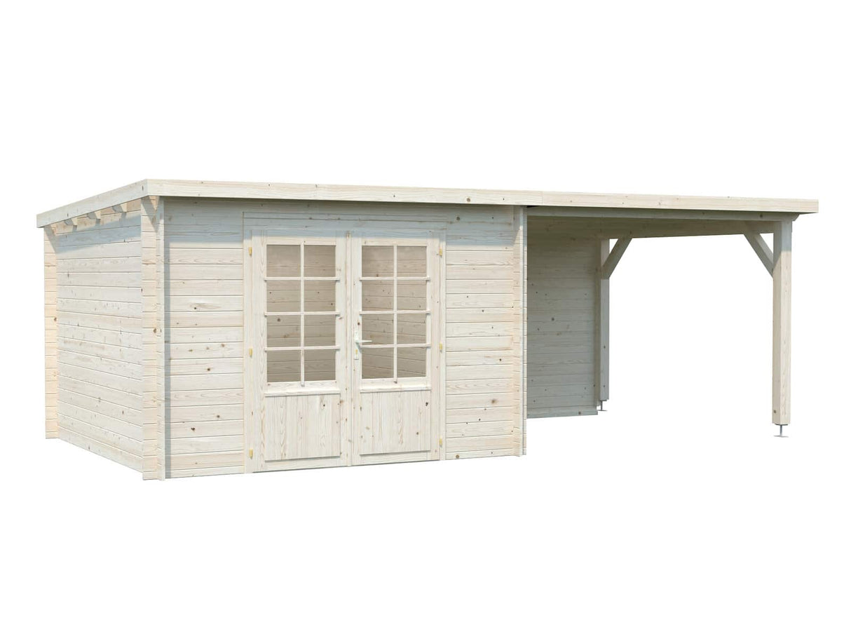 Ella 8.7+8.2m2 (5.9x3m | 28mm) Varikatusega aiakuur