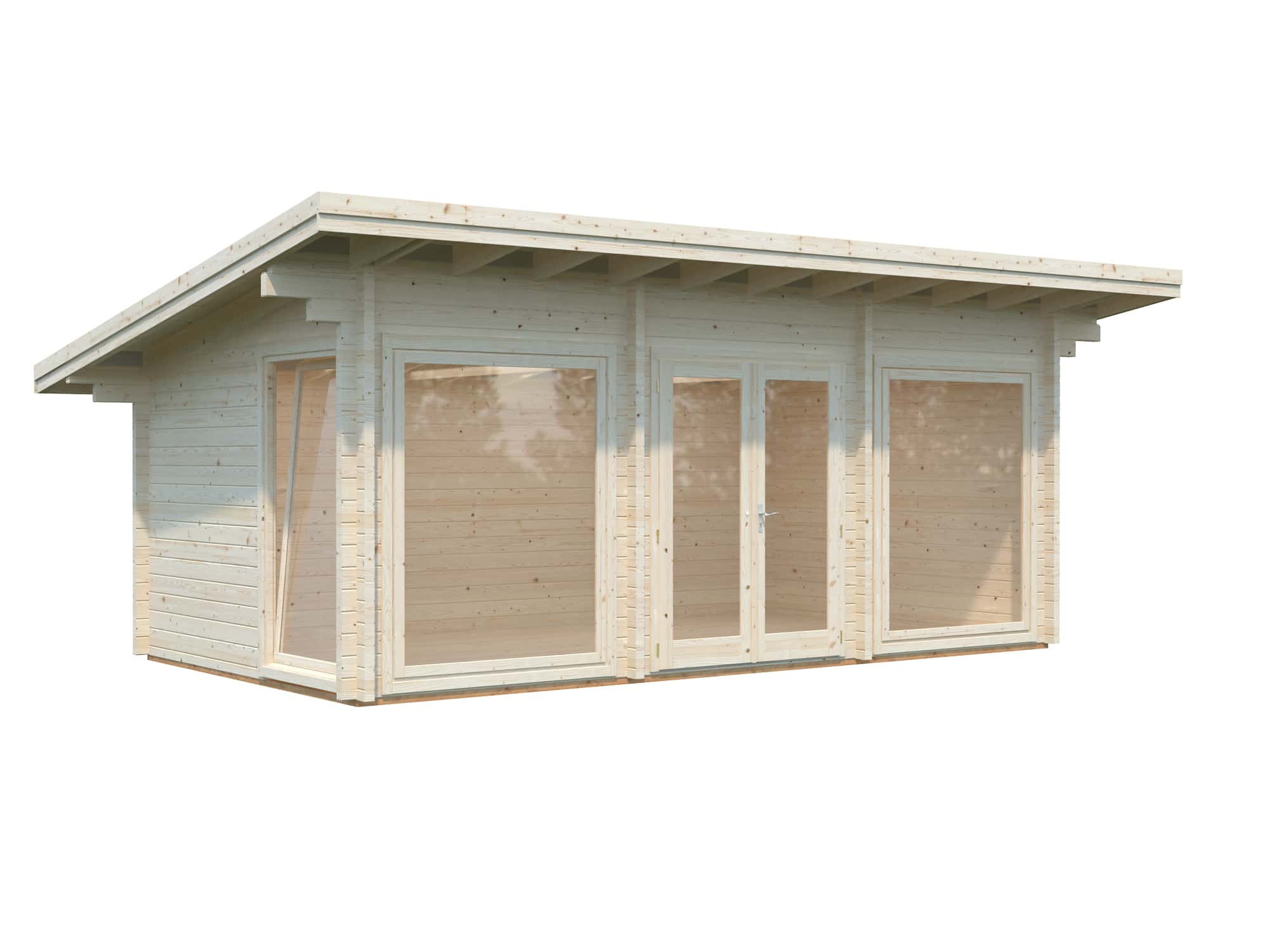 Heidi 19.7m2 (6.2x3.4m | 70mm) Kaldkatusega freespruss-aiamaja