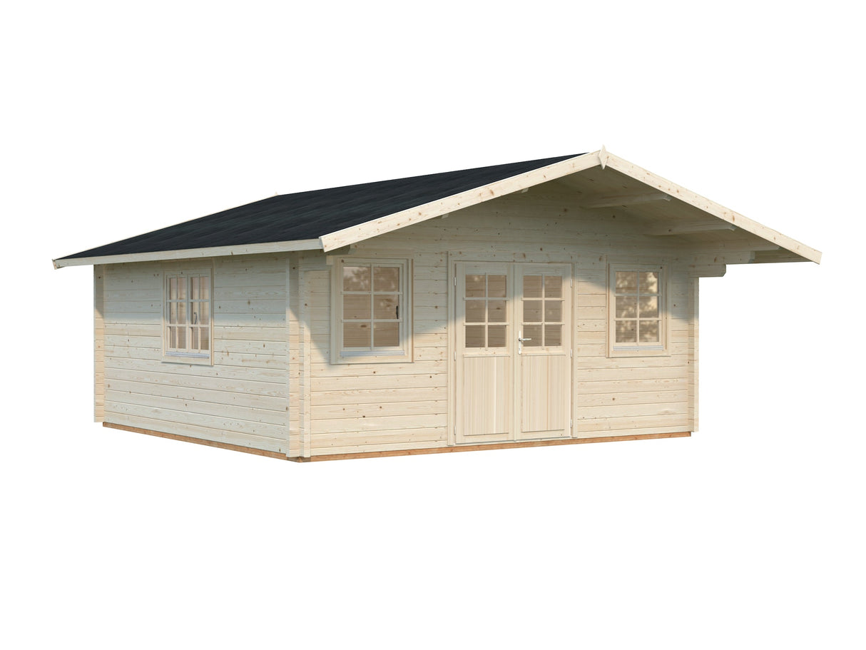 Helena 24.6m2 (5.1x5.1m | 70mm) Traditsiooniline freespruss-aiamaja