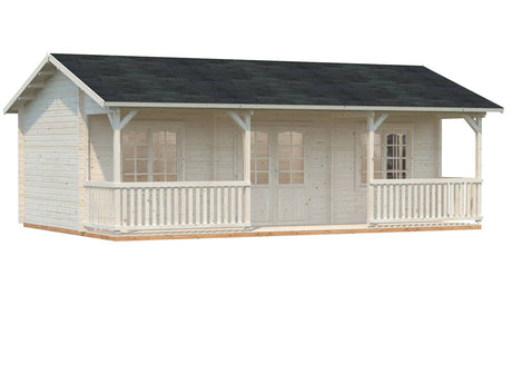 Sandra 25.6+11.1m2 (7.71x3.5m | 44mm) Kolmetoaline freespruss-suvila