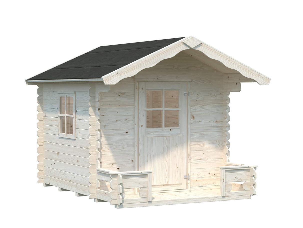 Stina 3.1m2 (1.8x1.8m | 19mm) Freesprussidest mängumaja