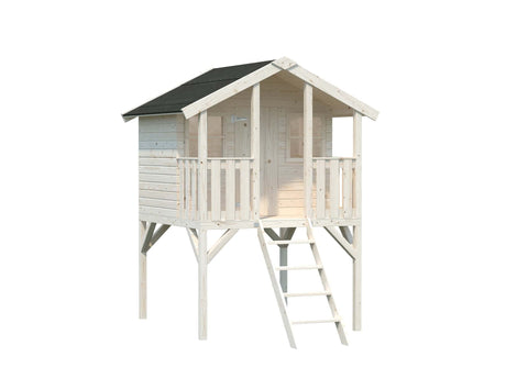 Toby 2.1m2 (1.8x1.22m | 16mm) Valmis seinaelementidest pikkade jalgadega mängumaja