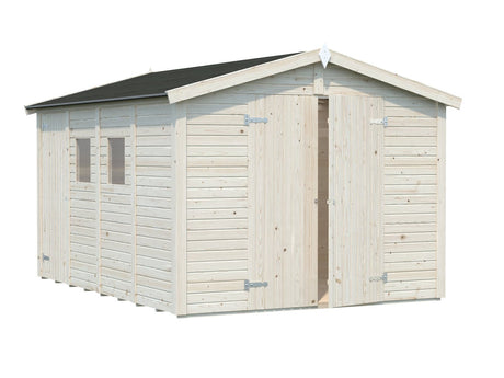 Dan 9.9m2 (2.73x3.7m | 16mm) Valmis seinaelementidest kaheruumiline aiakuur