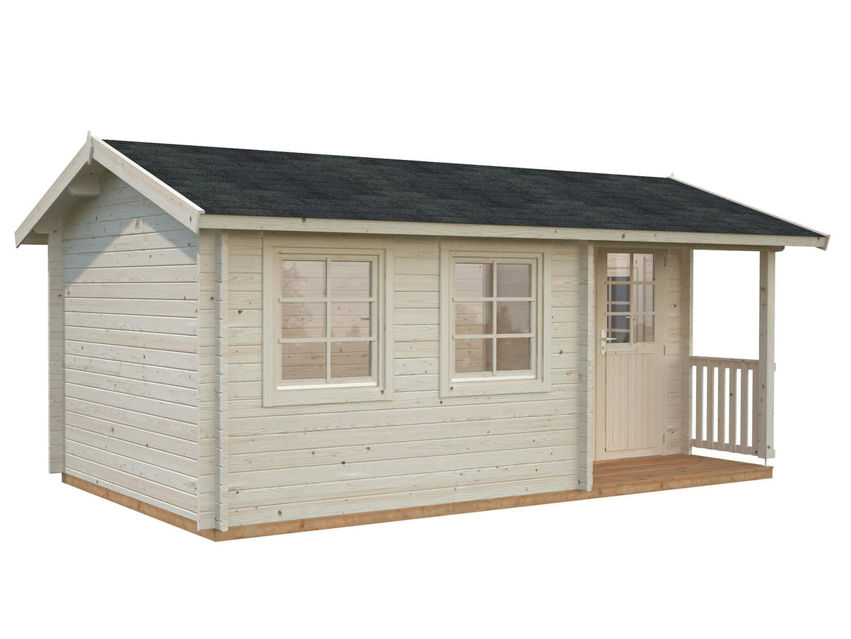 Susanna 12.4m2 (5.1x3m | 44mm) Traditsiooniline freespruss-aiamaja
