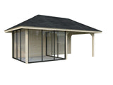 Bianca 16.6m2 Set 206/506 (5.88x3m) Kolme lükandukse ja varikatusega paviljon