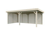 Lenna 16.6m2 Set 309 (5.88x3m) Lamekatusega suur paviljon võreseintega