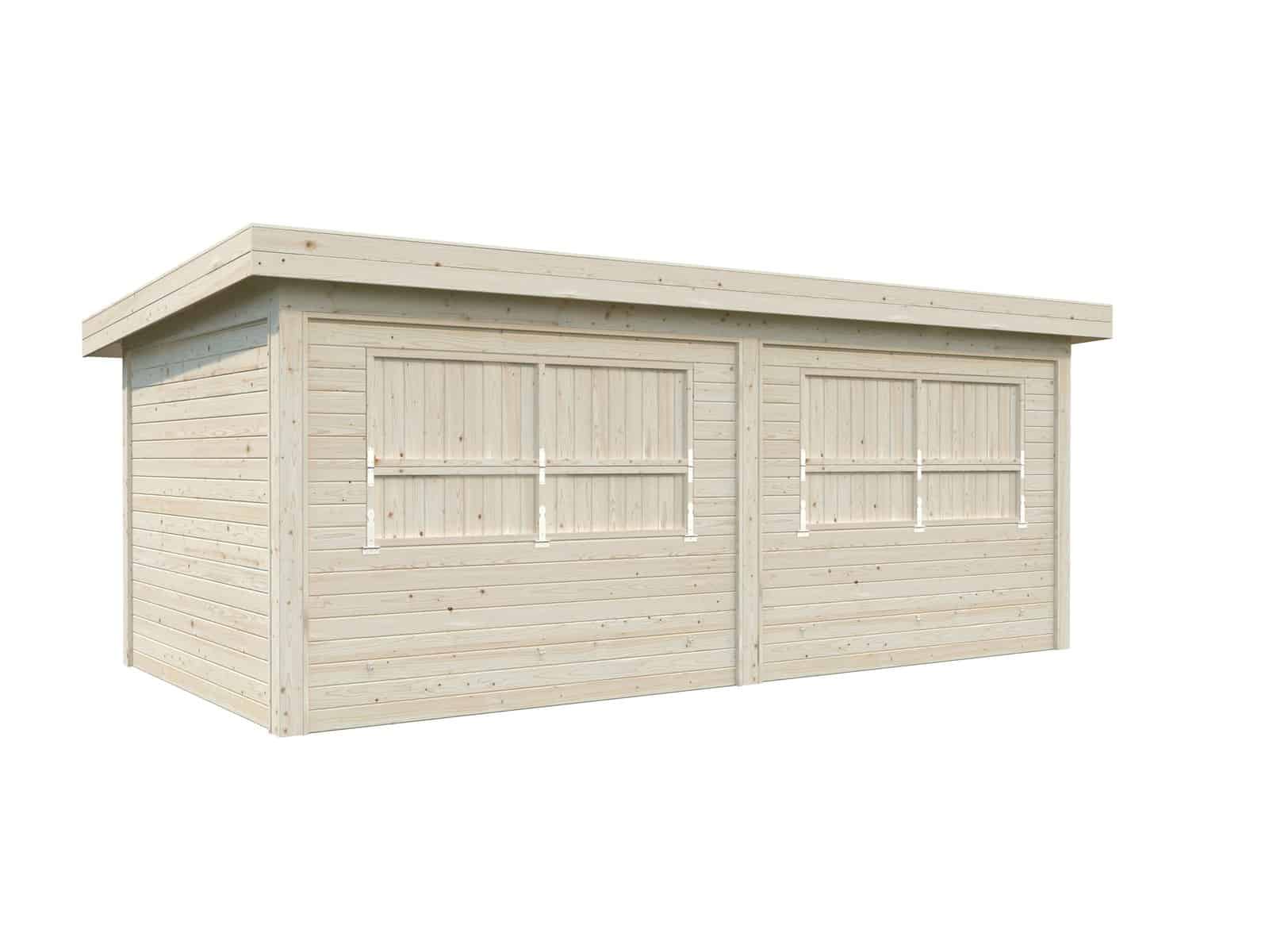 Lenna 16.6m2 Set 311 (5.88x3m) Lamekatuse ja kahe luugiga kiosk