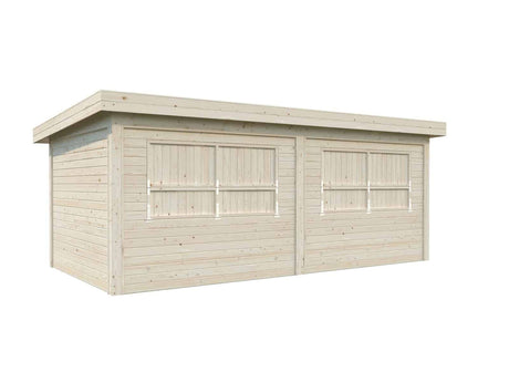Lenna 16.6m2 Set 311 (5.88x3m) Lamekatuse ja kahe luugiga kiosk