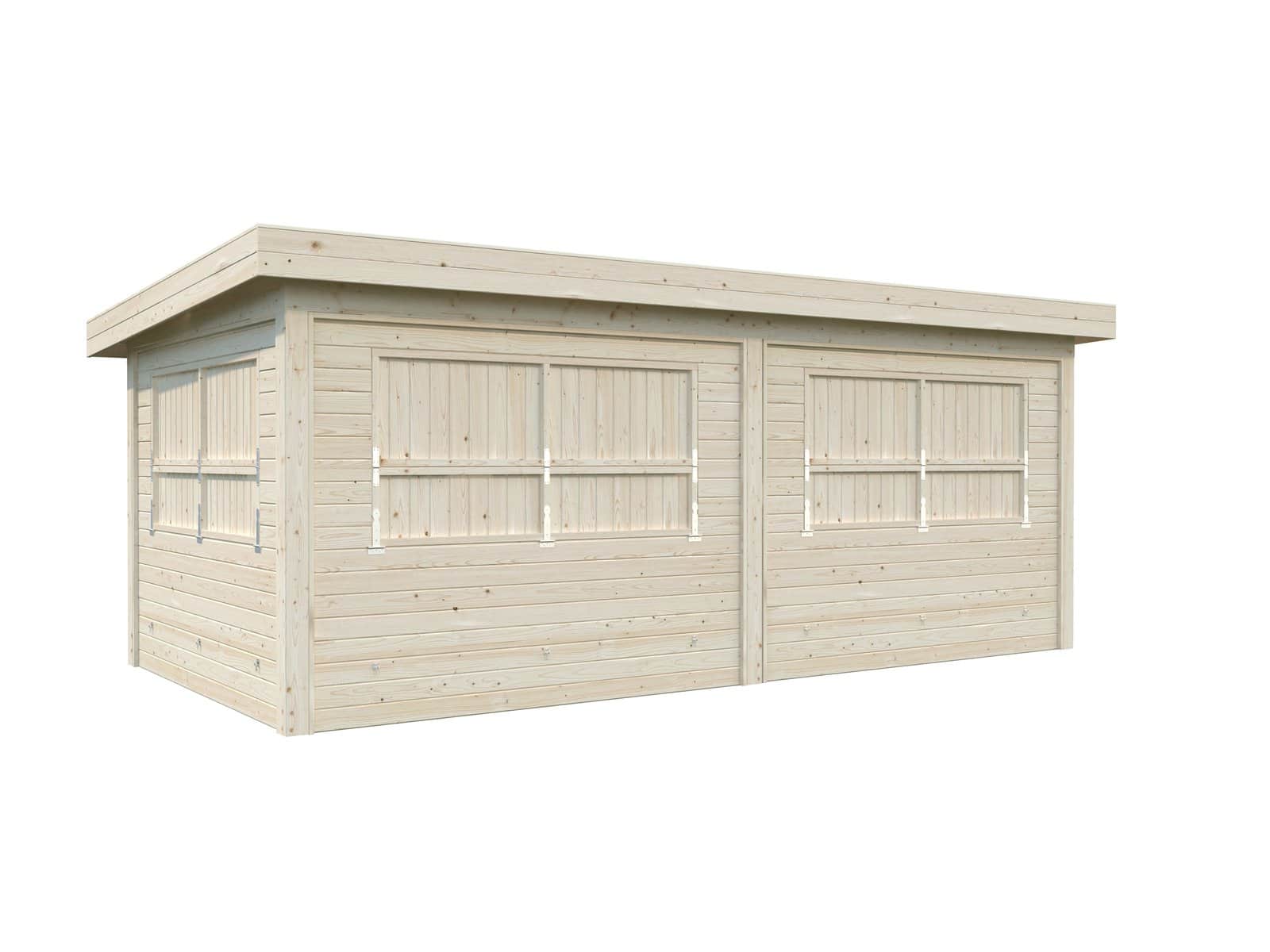 Lenna 16.6m2 Set 312 (5.88x3m) Lamekatuse ja nelja luugiga kiosk