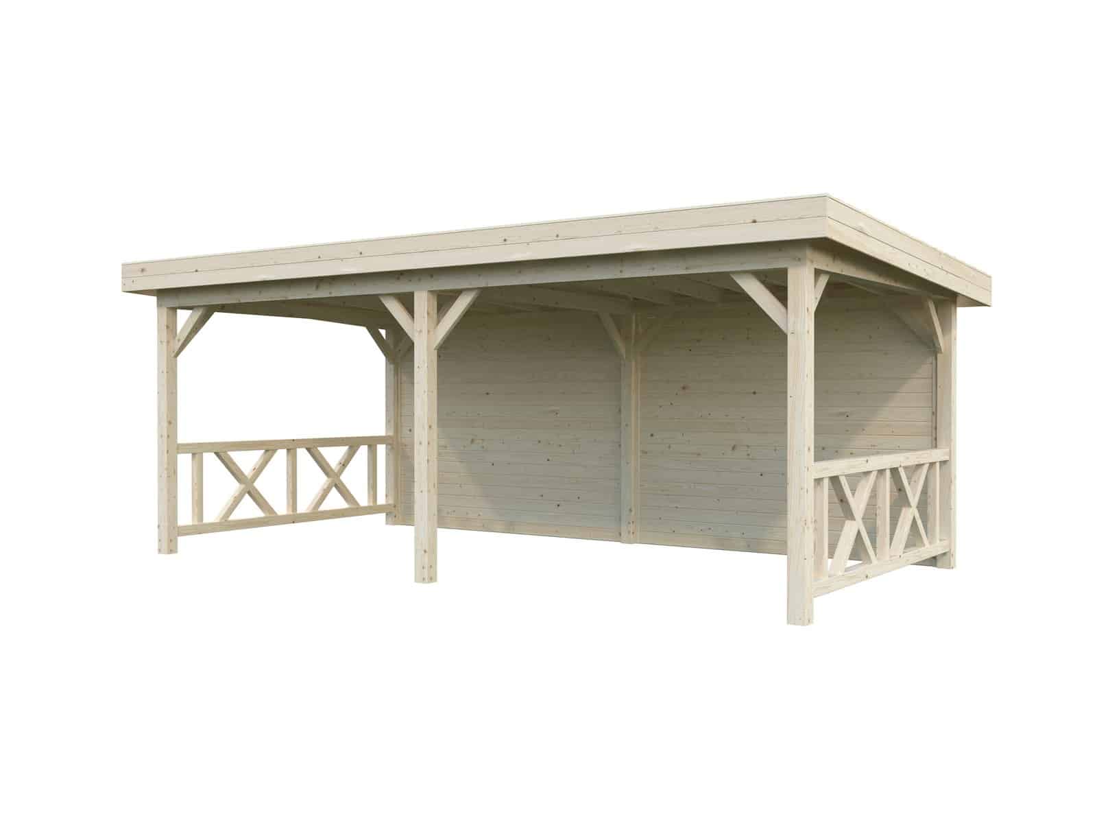 Lenna 16.6m2 Set 308 (5.88x3m) Lamekatusega suur väliköök