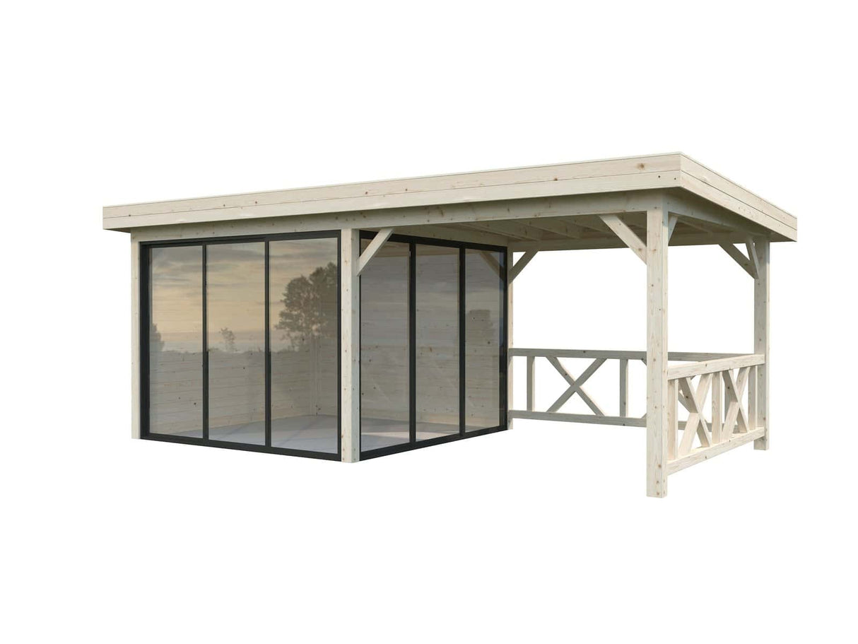Lenna 16.6m2 Set 403/703 (5.88x3m) Kahe lükanduksega paviljon