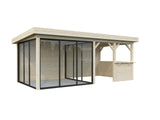Lenna 16.6 Set 408/708 (5.88x3m) Kolme lükandukse ja väliköögiga paviljon