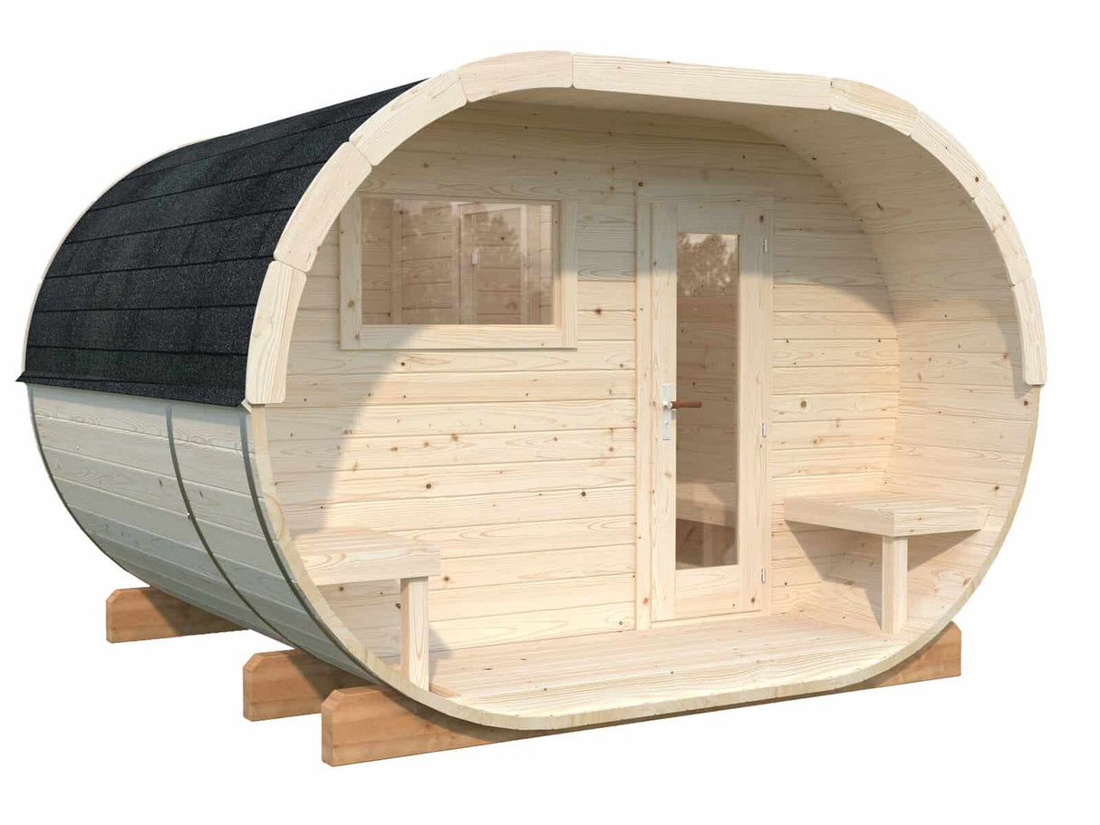 Anette 3+1.5m2 (3.28x2.7m | 42mm) Ovaalsaun
