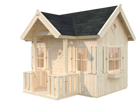 Jennie 3.6m2 (2.33x1.57m | 16mm) valmis seinaelementidest mängumaja