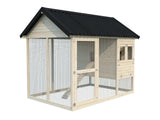 Chick 6.7m2 (2,13x3.16m | 16mm) Metallkatusega puidust kanamaja