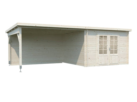 Ella 8.7+10m2 (6.5x3m | 28mm) Varikatusega aiakuur