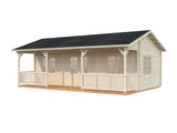 Sandra 25.6+11.1m2 (7.71x3.5m | 44mm) Kolmetoaline freespruss-suvila