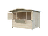Marian 6.2m2 (2.98x2.28m | 16mm) Valmis seinaelementidest kokkuvolditav kiosk