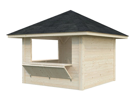 Bianca 8.3m2 Set 105 (3x3m) Kahe lukustatava luugiga kiosk