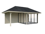 Bianca 16.6m2 Set 206/506 (5.88x3m) Kolme lükandukse ja varikatusega paviljon