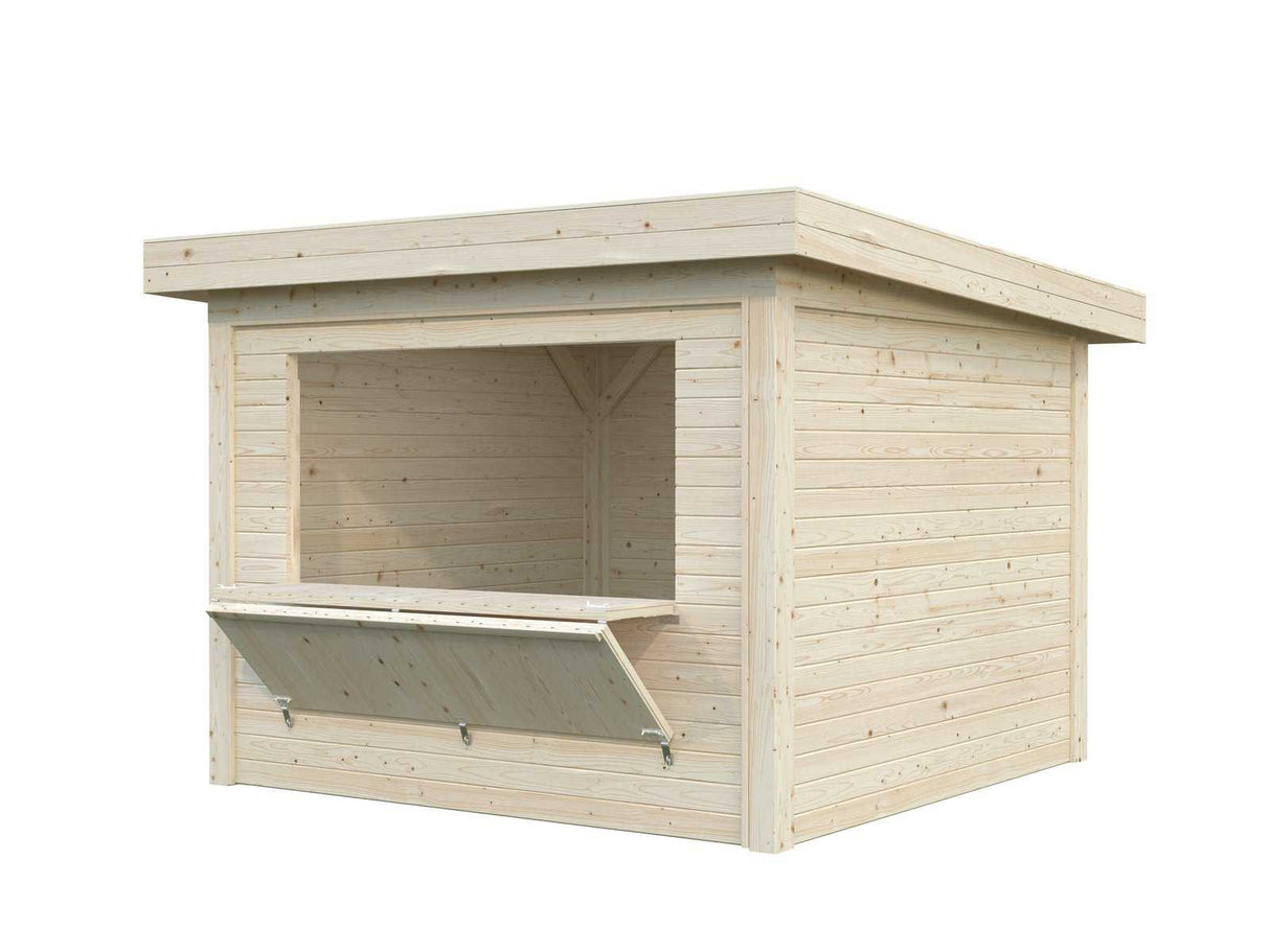 Lenna 8.3m2 Set 304 (3x3m) Lamekatusega kiosk