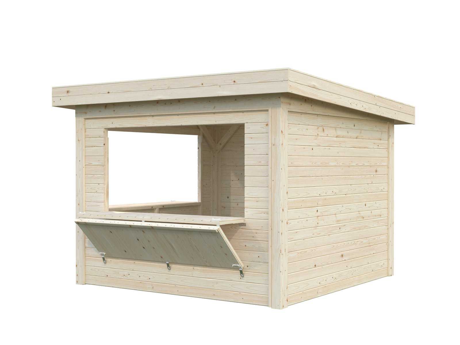 Lenna 8.3m2 Set 305 (3x3m) Lamekatusega kahe luugiga kiosk
