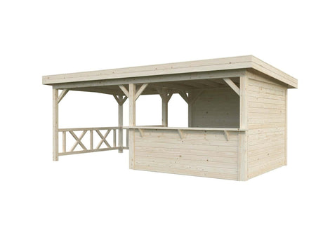 Lenna 16.6m2 Set 310 (5.88x3m) Lamekatusega välibaar varikatusega