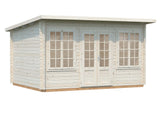 Lisa 11.5m2 (4x3m | 34mm) Lamekatusega freespruss-aiamaja