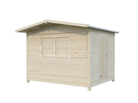 Marian 6.2m2 (2.98x2.28m | 16mm) Valmis seinaelementidest kokkuvolditav kiosk