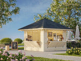 Bianca 8.3m2 Set 105 (3x3m) Kahe lukustatava luugiga kiosk