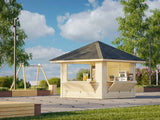 Bianca 8.3m2 Set 106 (3x3m) Kolme lukustatava luugiga kiosk