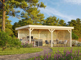 Lenna 16.6m2 Set 309 (5.88x3m) Lamekatusega suur paviljon võreseintega