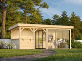 Lenna 16.6 Set 408/708 (5.88x3m) Kolme lükandukse ja väliköögiga paviljon