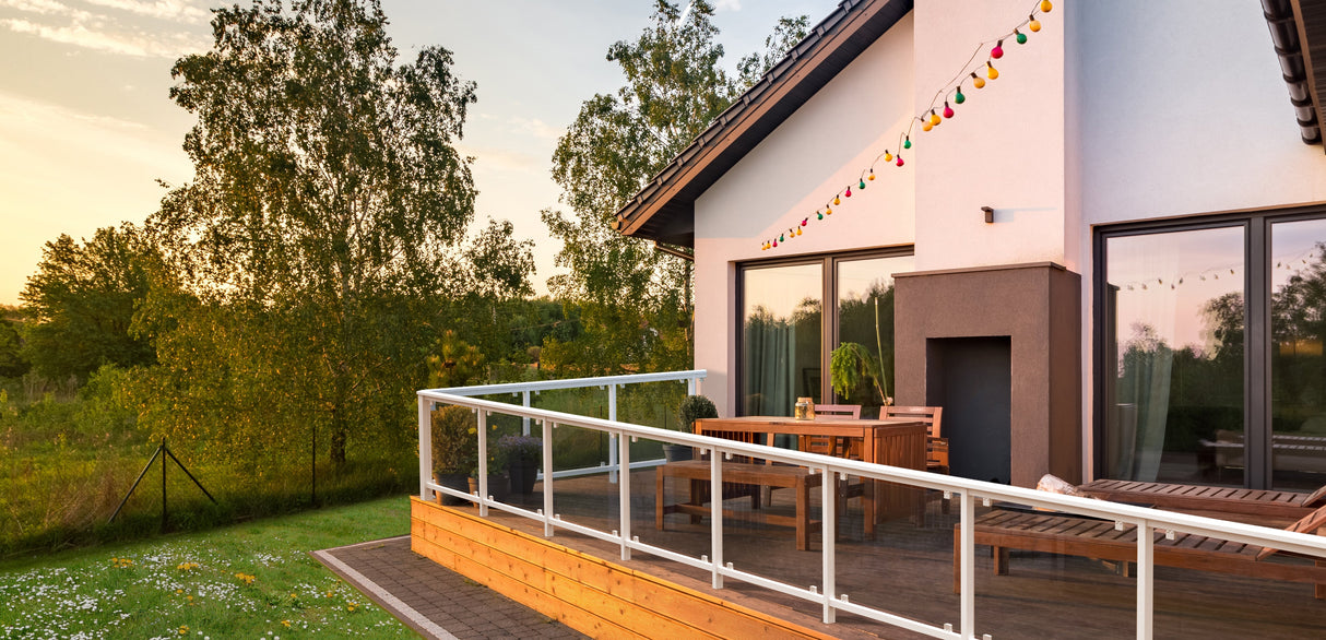 Aiaelement 'Siri 11 GLASS, fence for terrace' (1108x890)