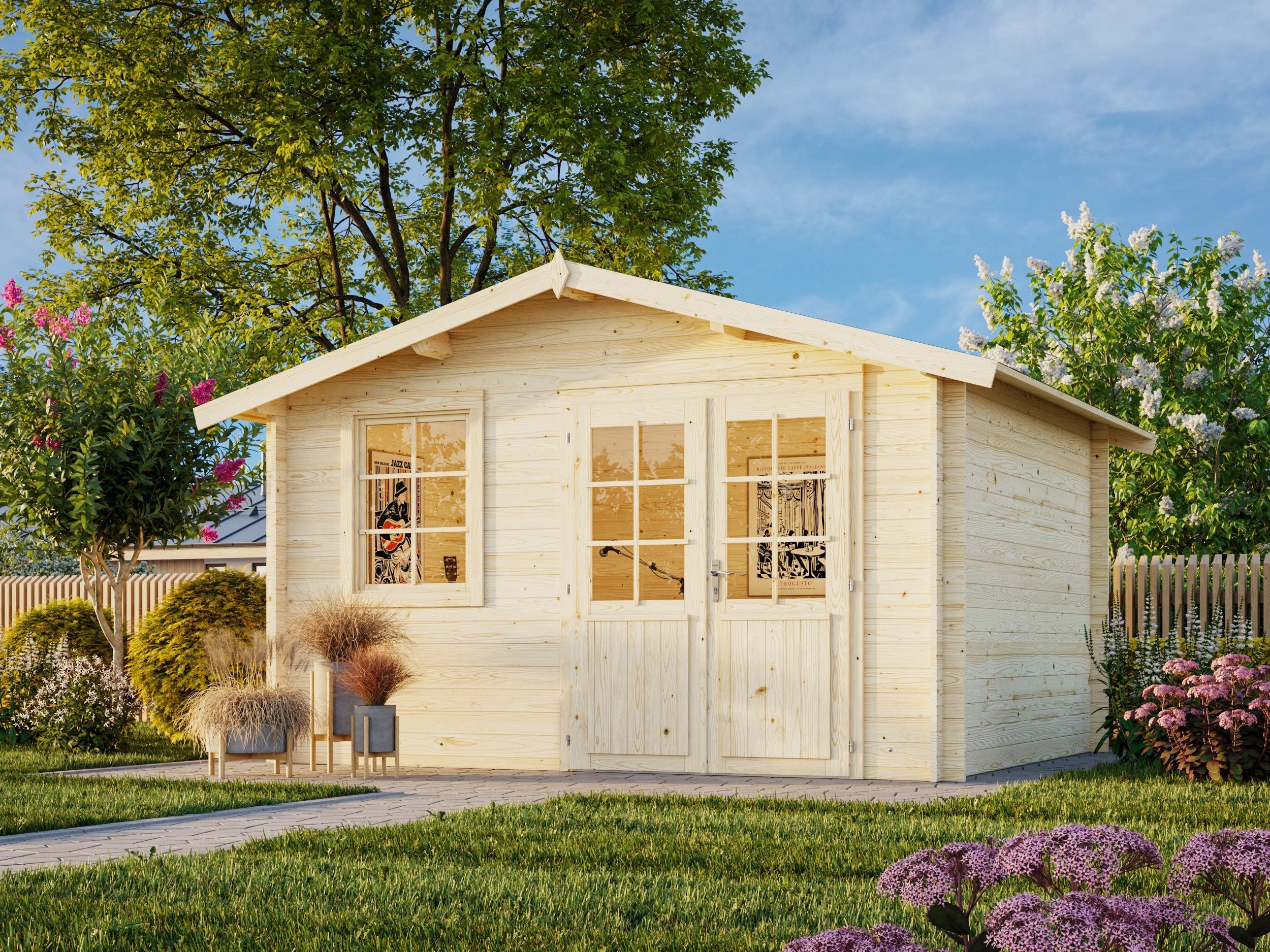 Klara 10.4m2 (3.5x3m | 28mm) Kompaktne freespruss-aiamaja