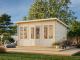 Lisa 11.5m2 (4x3m | 34mm) Lamekatusega freespruss-aiamaja