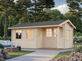 Susanna 12.4m2 (5.1x3m | 44mm) Traditsiooniline freespruss-aiamaja