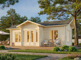 Anna 26.8m2 (8x5m | 70mm) Kolmetoaline suvemaja