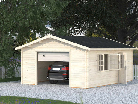 Roger 23.9m2 (4.5x5.5m | 44mm) Sektsioonuksega freespruss-garaaž