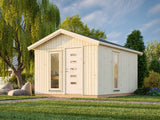 Ly 13.6m2 (3.3x4.52m | 18mm) Valmis seinaelementidest soojustusvalmidusega aiamaja