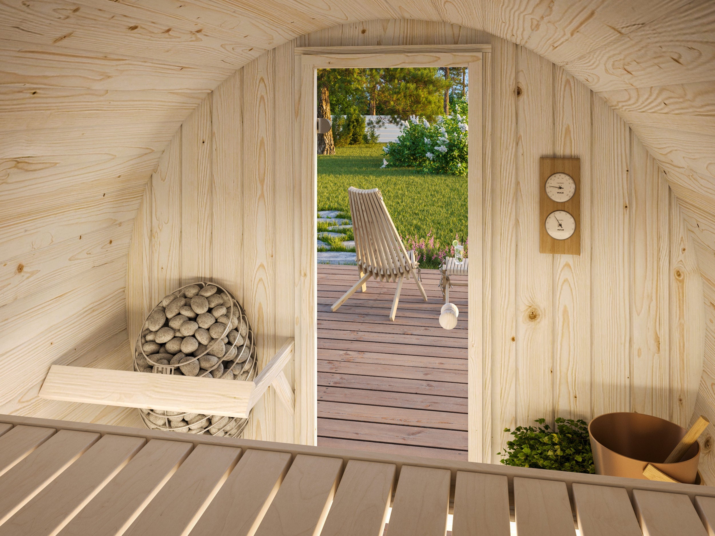 Anita 0.9m2 (2x1.6m | 42mm) Väike torusaun