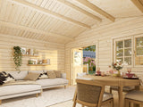 Helena 15.1m2 (4.5x3.6m | 70mm) Vastupidav freespruss-aiamaja