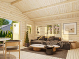 Helena 18.6m2 (5.1x3.9m | 70mm) Traditsiooniline freespruss-aiamaja