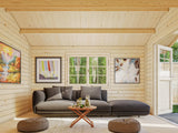 Sally 10.2m2 (3x3.6m | 44mm) Kompaktne traditsiooniline freespruss-aiamaja