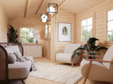Susanna 12.4m2 (5.1x3m | 44mm) Traditsiooniline freespruss-aiamaja