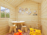 Stina 3.1m2 (1.8x1.8m | 19mm) Freesprussidest mängumaja