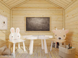Toby 2.1m2 (1.8x1.22m | 16mm) Valmis seinaelementidest pikkade jalgadega mängumaja